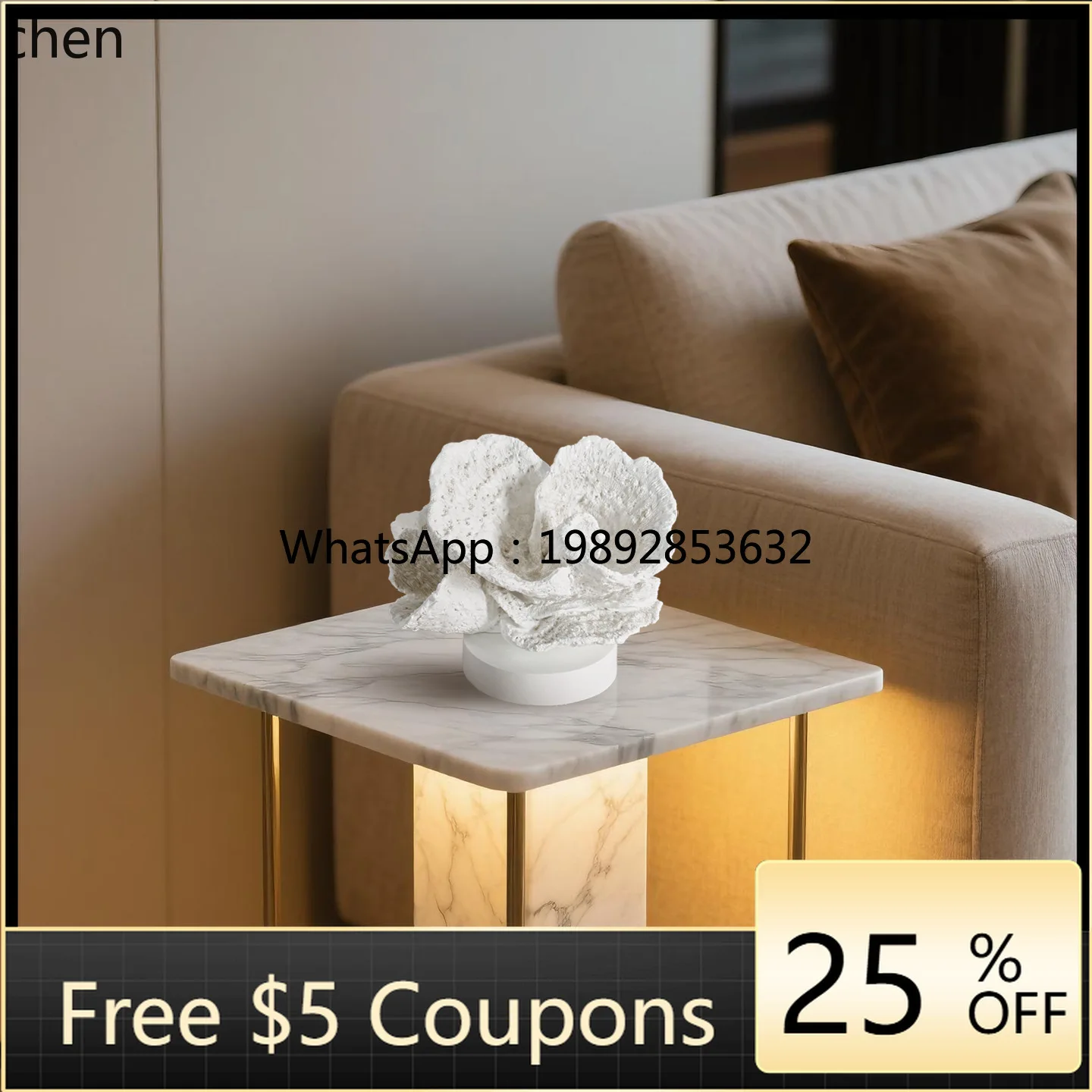 

Современный минималистичный стиль, креативный полимерный коралловый орнамент, винный шкаф, кабинет, украшение для гостиной, ремесленный орнамент