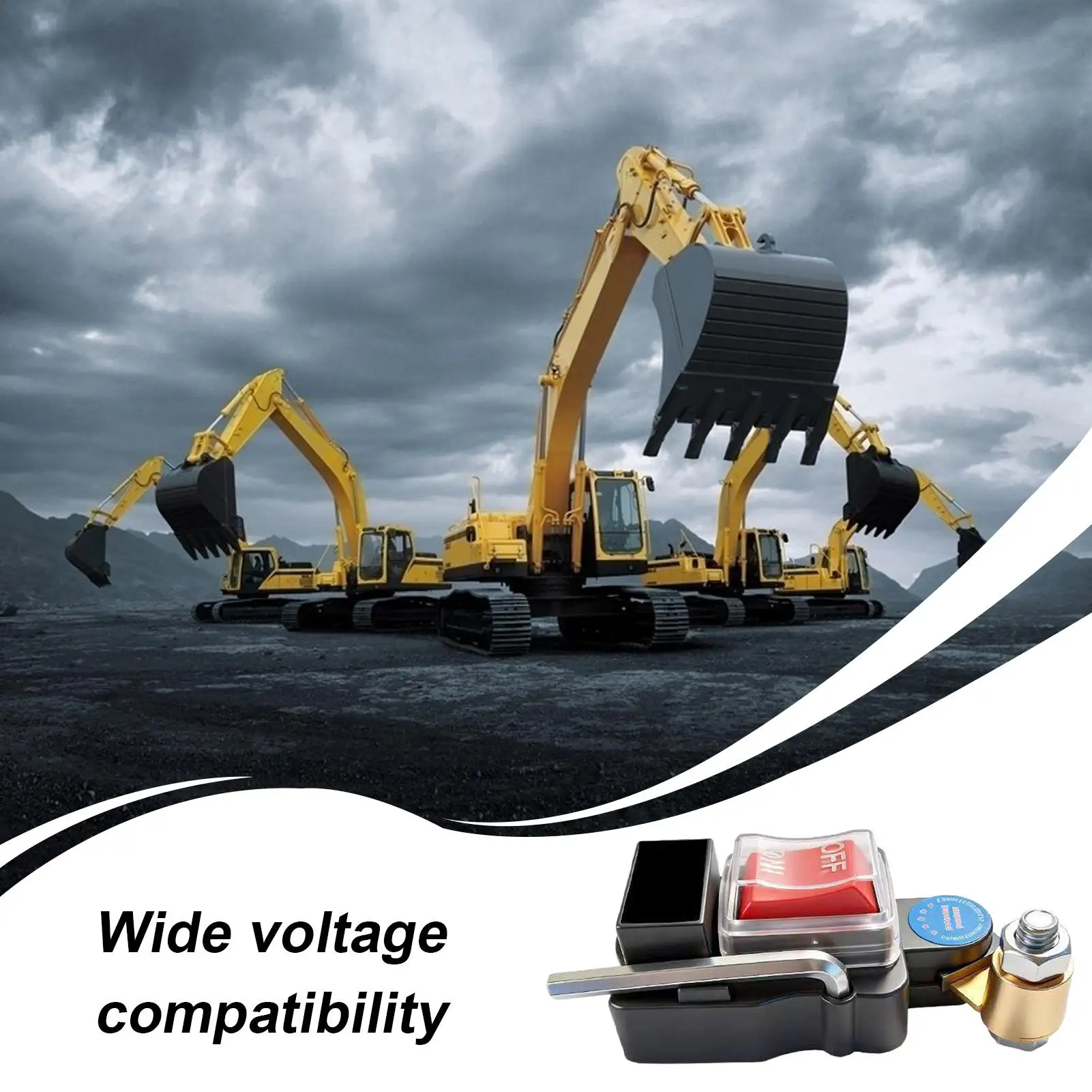 Battery Disconnect Button 12V/24V Car Battery Power Cut Off Isolator Knob Vehicle Disconnect Button For Trailer Tractor Offroad