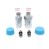 Universal R134a R12 High Low Side Service Port Welding Valve with JRA Valve Core and Cap