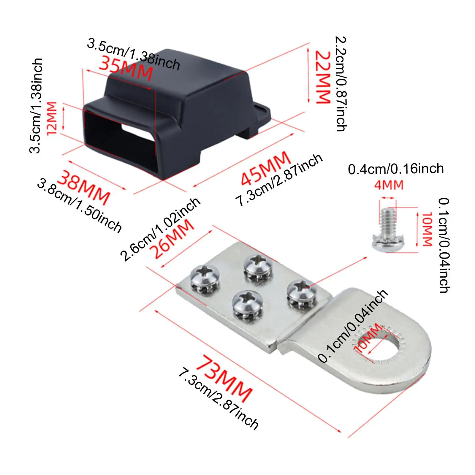 Battery Terminal Connector Set Electrical Accessories Quick Release Universal Professional Replaces for Yachts Ships Rvs