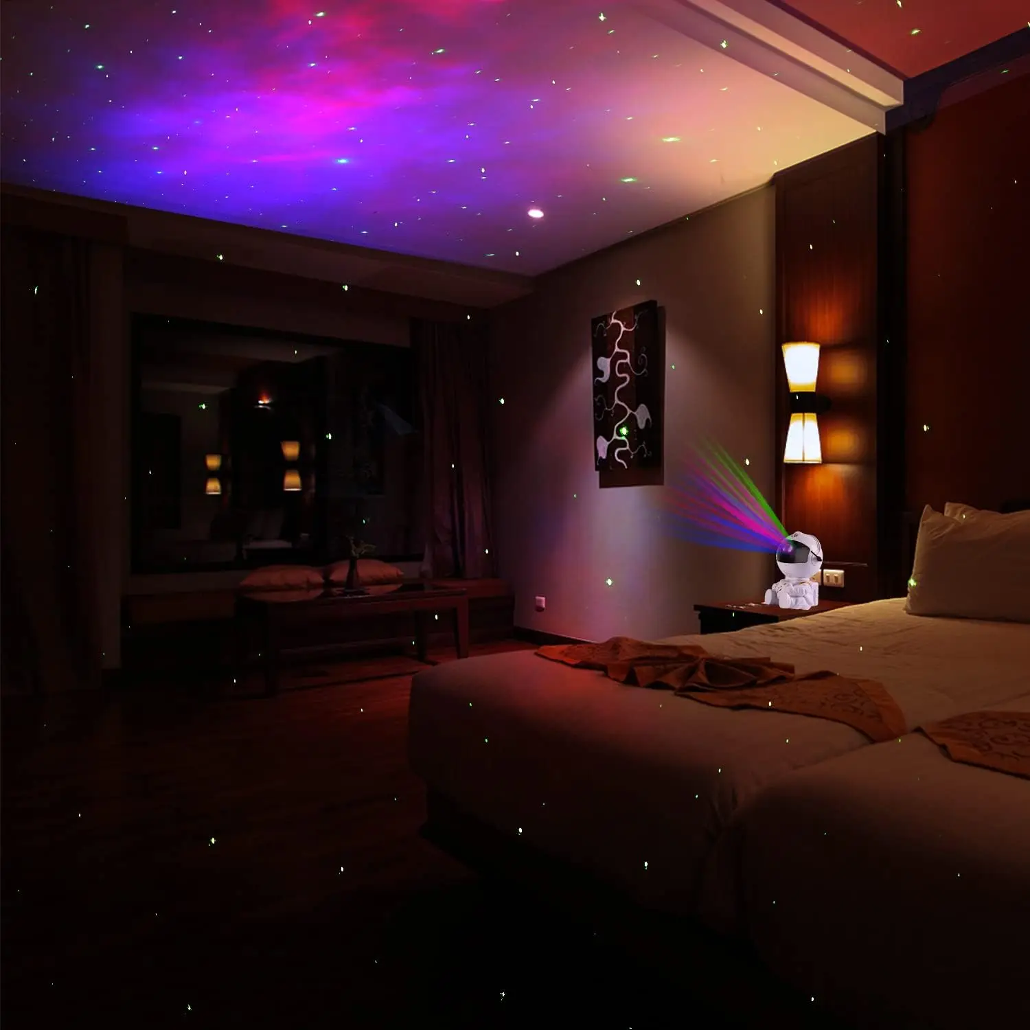 

Astronaut Galaxy Projector, Star Projector Galaxy Light, Night Light for Kids,Nebula Ceiling LED Lamp, With Timer & Remote