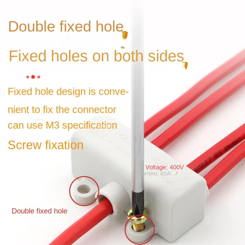 High Power Splitter Quick Wire Connector Terminal Block Electrical Cable Junction Box ZK-M306 ZK-M406 Connectors