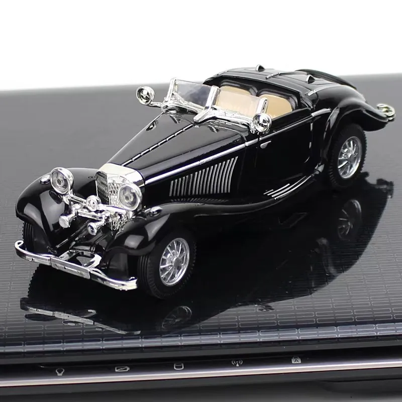 

1:28 Model Retro Car Diecast Alloy And Rubber 500K Decoration Exquisite Miniature Car Simulation Collection Gifts Toys for boys