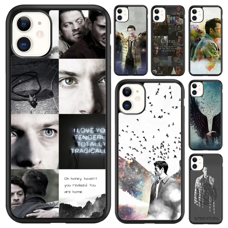 Supernatural Castiel Phone Case For iPhone 16 15 14 plus XR XS 11 12 13 pro max Shell Cover coque