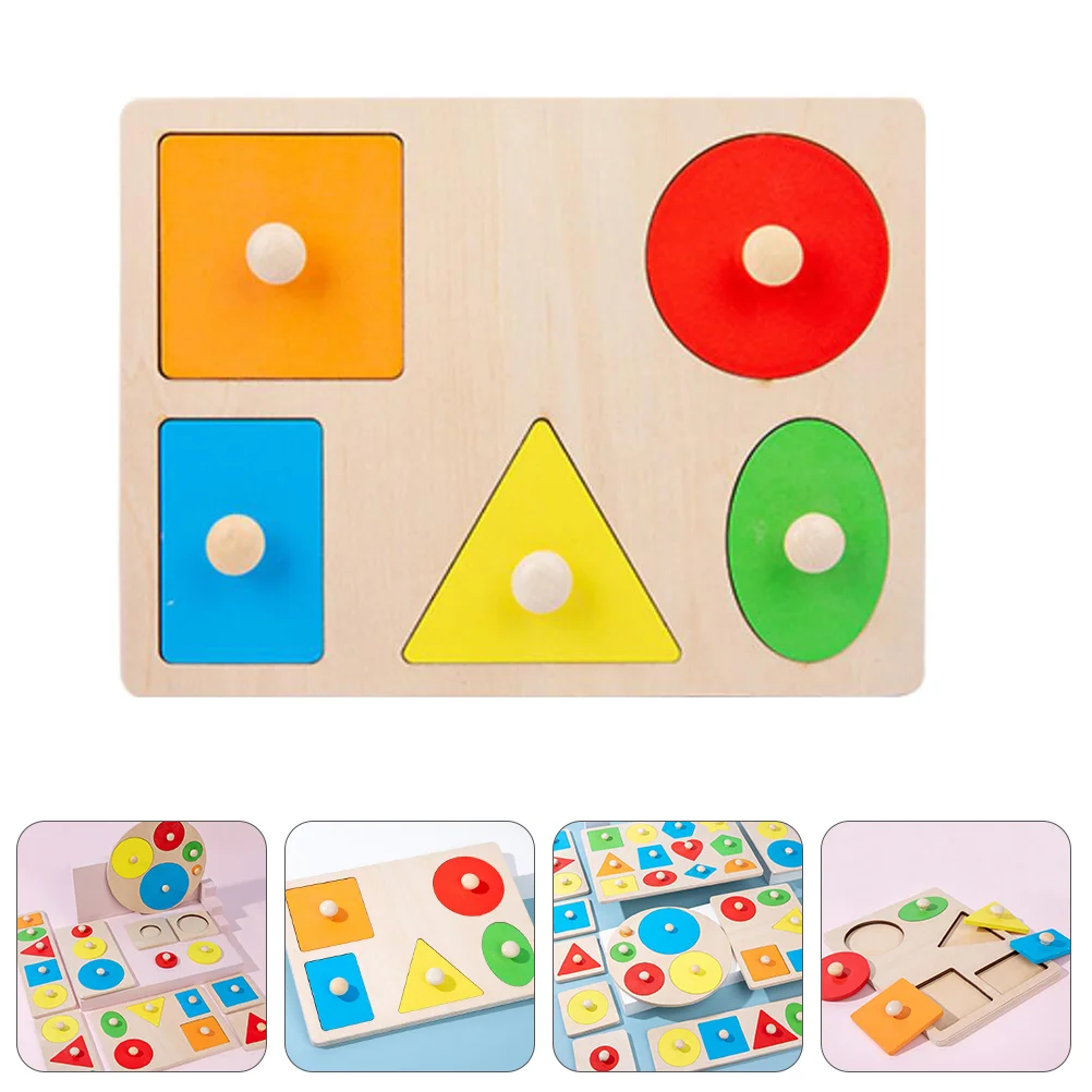 

Geometry Toddler Toys Kids Toddler Toyss Educational Rainbow Building Blocks Children Girl Creative for Wood Funny