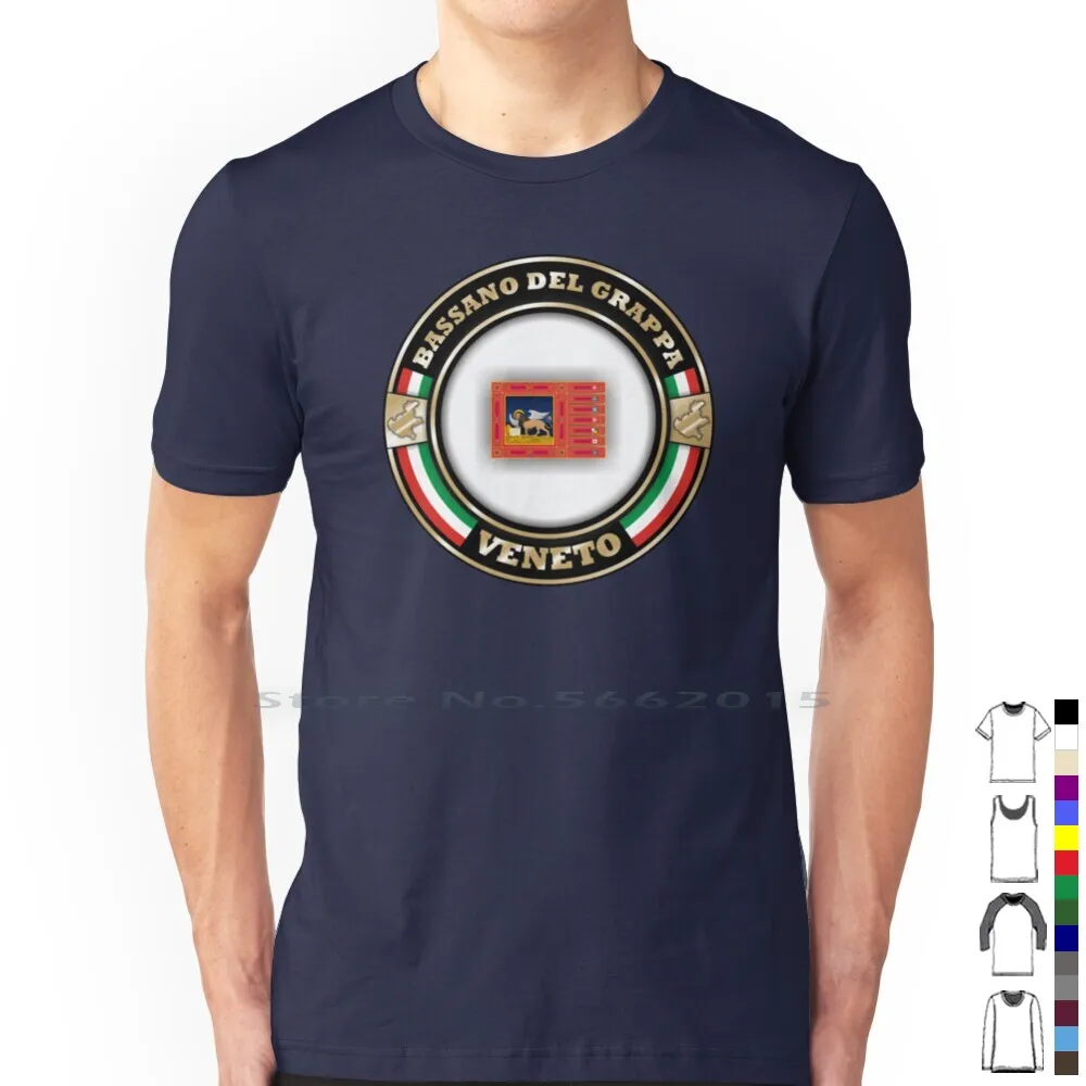 Bassano Del Grappa Veneto T Shirt 100% Cotton Bassano Del Grappa Veneto Bassano Del Grappa Veneto Coat Of Arms Gold Bassano Del