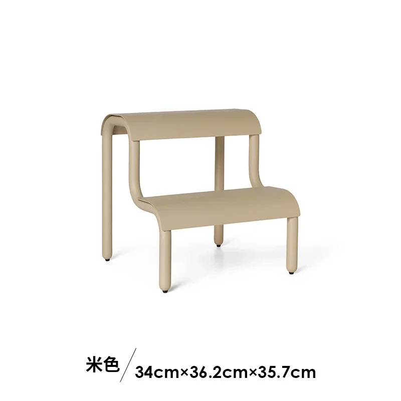 Double-layer ladder stool Multifunctional foot changing shoe stool Household climbing ladder