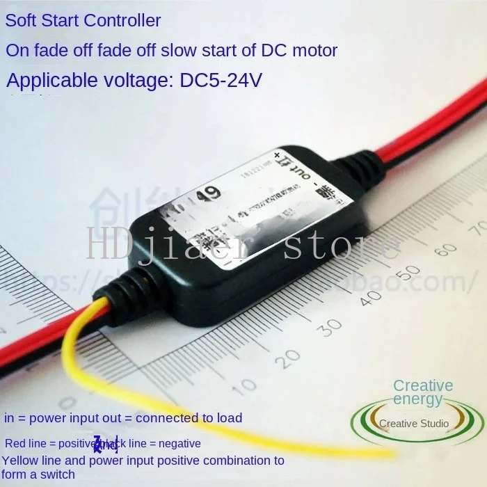 

2pcs LED Dimming & Motor Soft Start Module (D49) - PWM Buffer Controller with Gradual On/Off Function