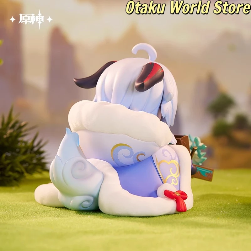 Figuras de versión Q de Ganyu, modelo ornamental Mihoyo Genshin Impact Ganyu, Cosplay de Anime, modelo de juego de dibujos animados, regalo de cumpleaños y Halloween