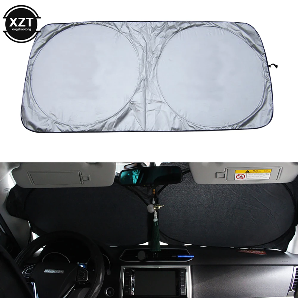 150x70CM Universal UV Protection Shield Front Rear Car Window Sunshade Sun Shade Visor Windshield Cover Auto Car Anti Snow Ice