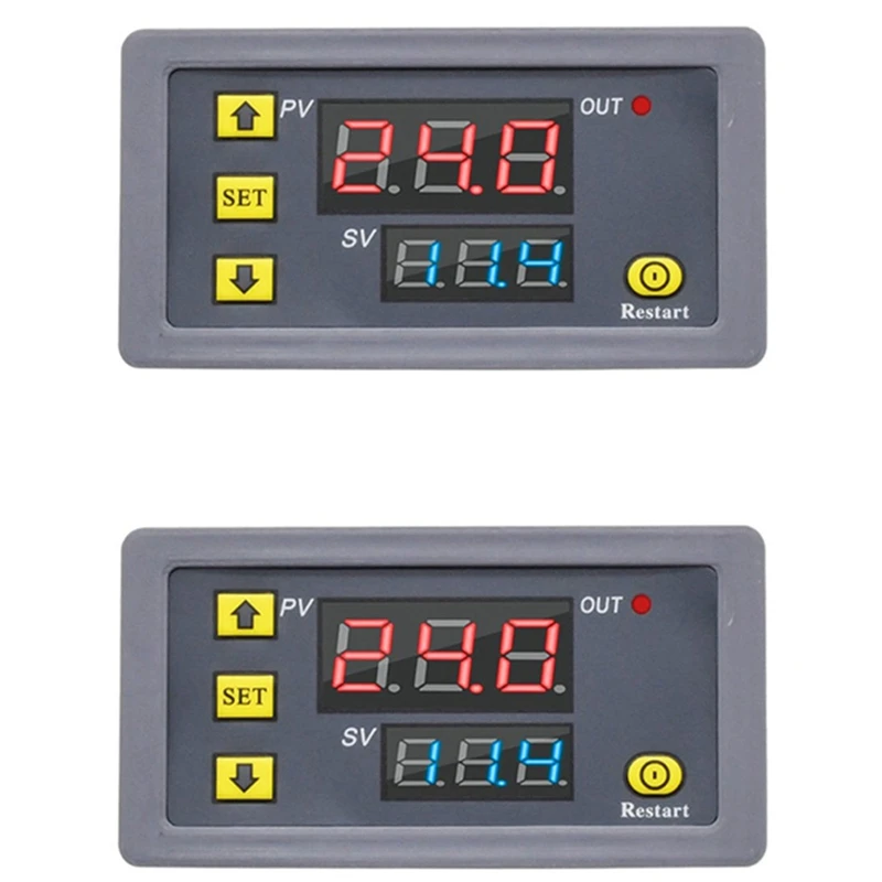 

Hot TTKK 2X Digital Time Delay Relay LED Display Cycle Timer Control Switch Adjustable Timing Relay Time Delay Switch DC12V