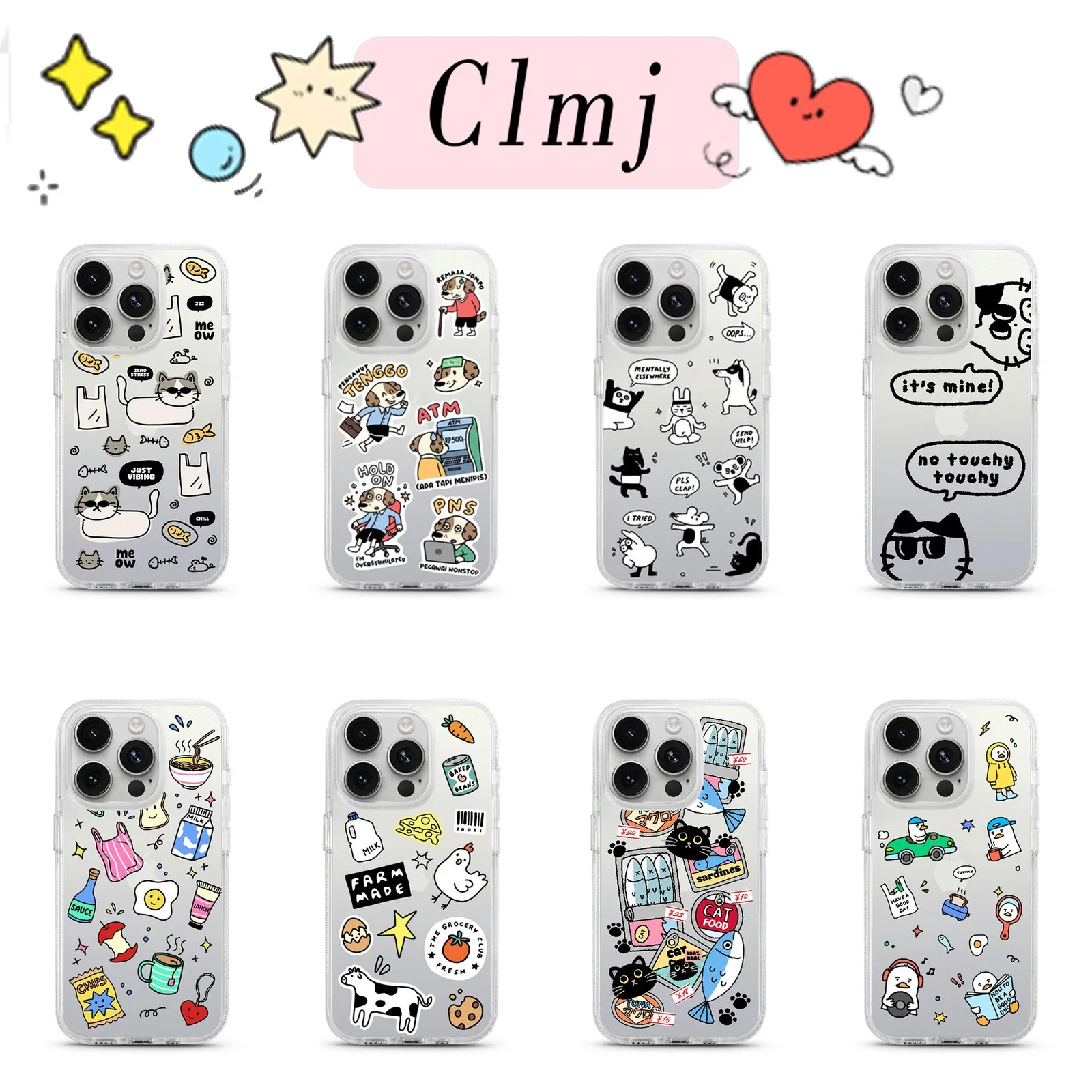 Cute animals collage Phone Case For Samsung Galaxy A27 A37 A57 A16 A07 A17 A36 A26 A56 A55 A35 A25 A15 A05s A54 A24 A14 4G 5G