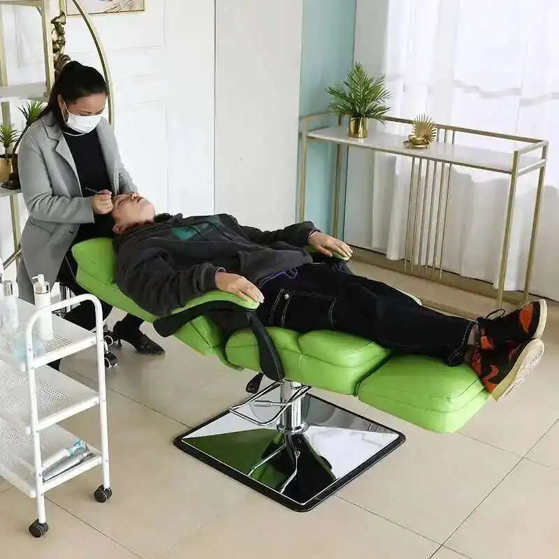 Beauty Salon Eyelash Barber Chair Recliner Hydraulic Lift Multi-function Office Lunch Break Sofa Facial Mask Experience Chair
