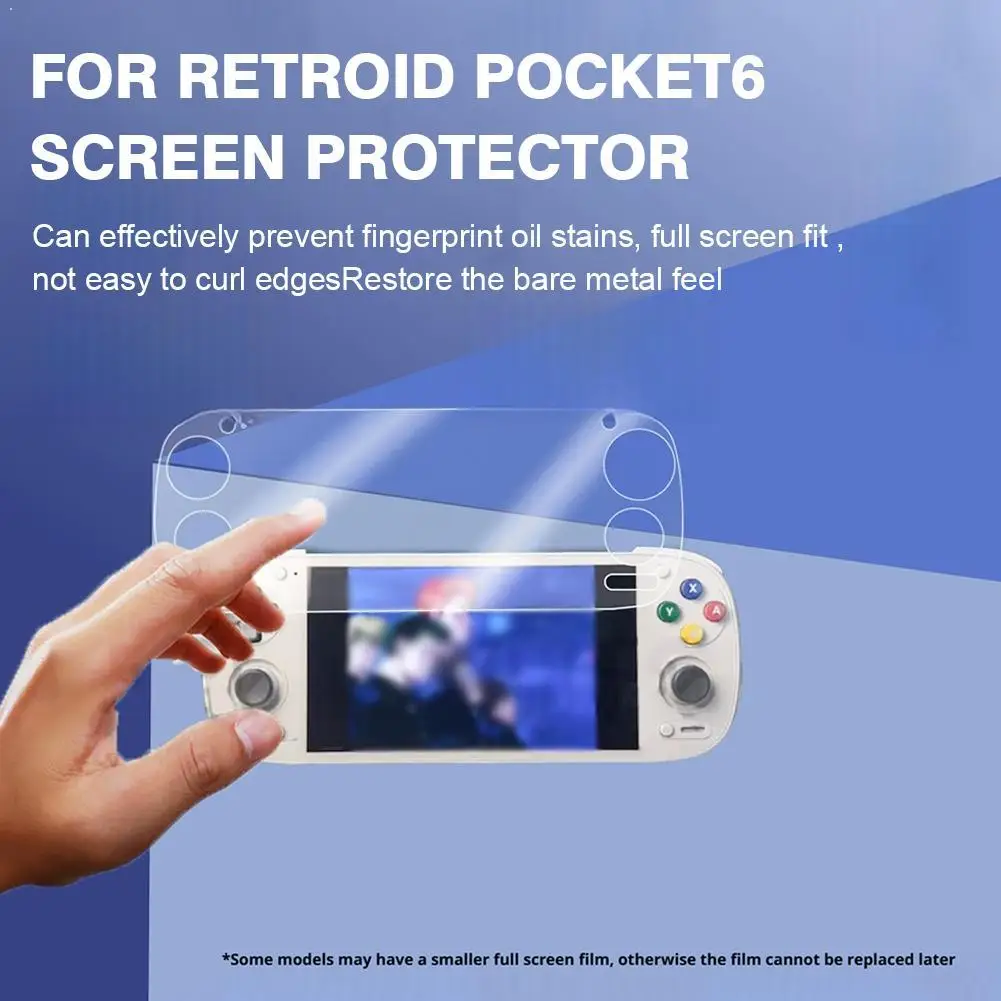 For Retroid Pocket6 Game Console Screen Protector Liquid Nanotechnology Film Ultra-Clear For Retroid Pocket6 Console Accessories