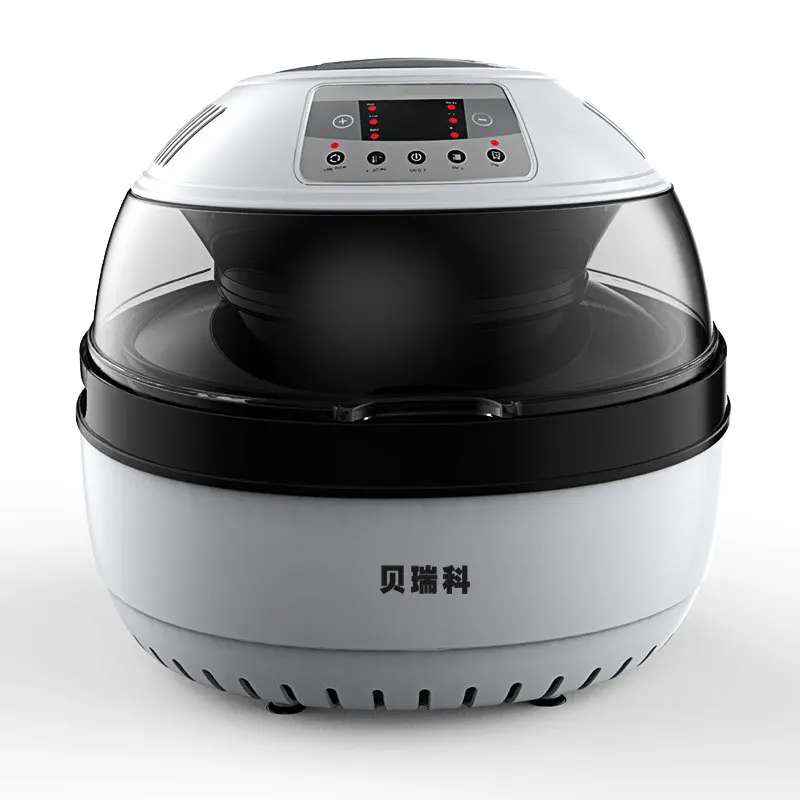 Round Visible Air Fryer Electric Deep Fat  For Taco Shell Chips 