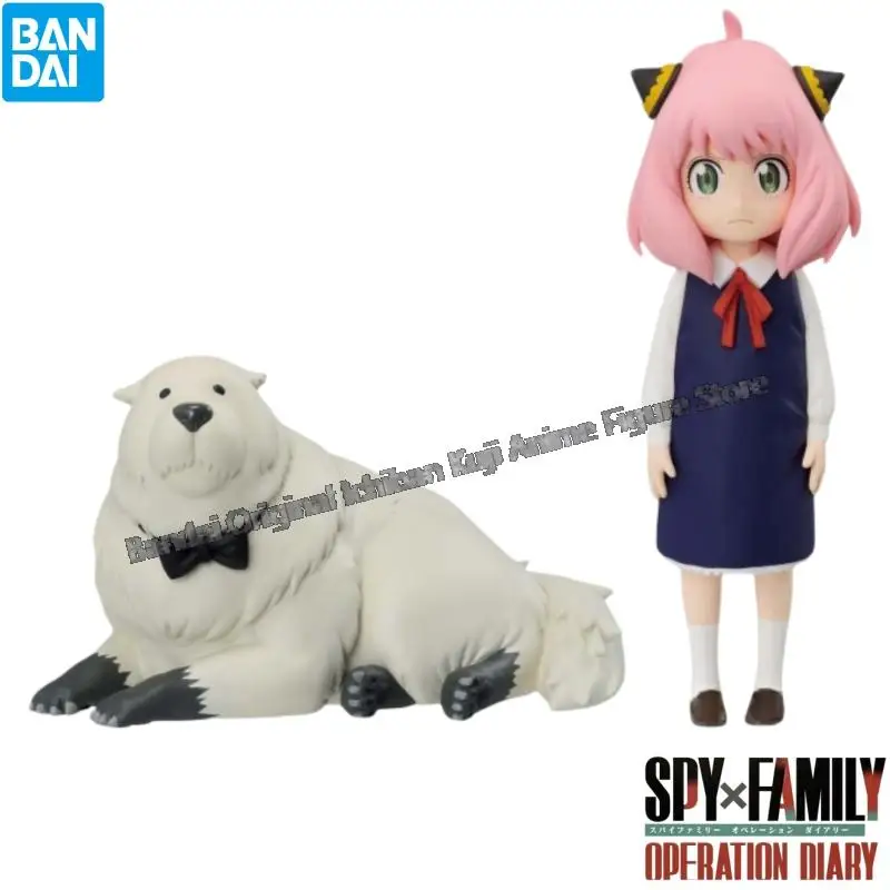 

Bandai в наличии, оригинальная коробка, гаражный комплект, модель шпионской семьи, аня Форгер, персонажи аниме, оригинальная коллекционная статуя, экшн-фигурка