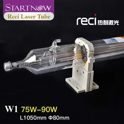 Startnow Reci W1/T1 CO2 Laser Tube 75W Dia.80/65mm Wooden Box Packaging for CO2 Laser Marking Engraving Machine Lamp Tube