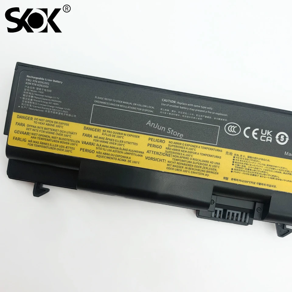 45N1001 42N1000 Laptop Battery for Lenovo ThinkPad T430 T430i T530 T530i W530 W530i L430 SL430 45N1006 45N1007 57Y4185 57Y4186