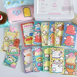 2PC Kawaii Comic Tearable Sticky Note Book with 50pages Portable Word Notebook and Memo Pad for School Girls Stationery