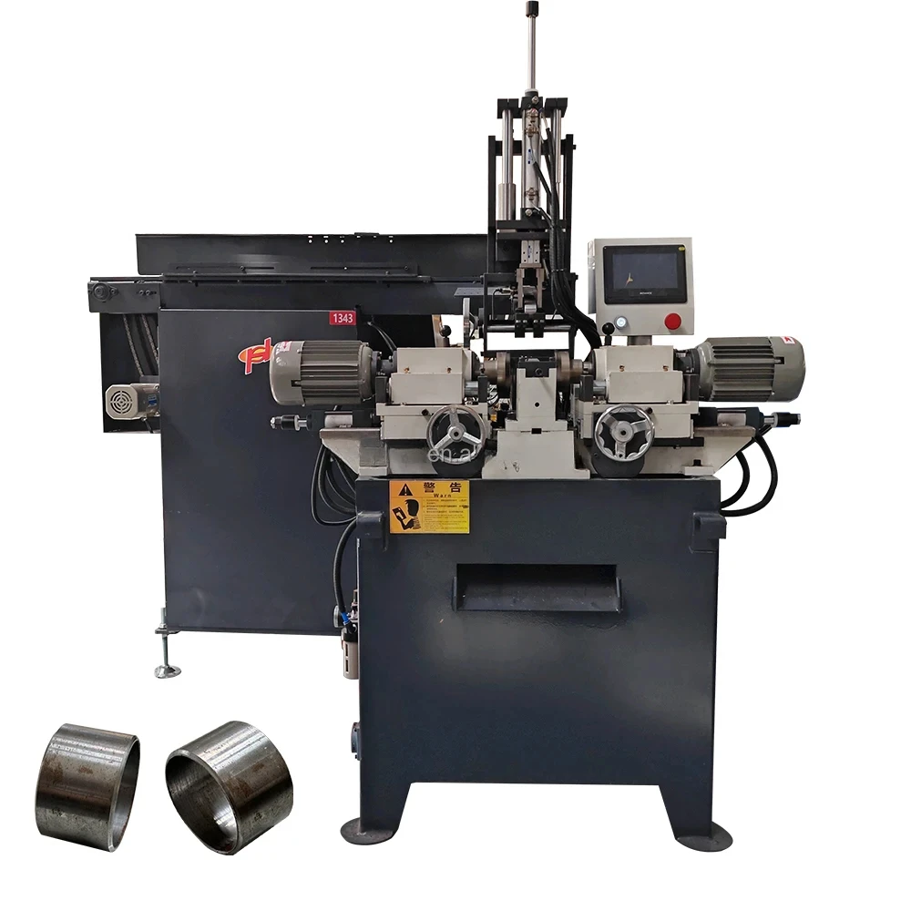 Chinese Factory Automatic Stainless Steel Pipe Surface Milling Machine Pipe Rod Flat Bar Tube Double End Chamfer Machine