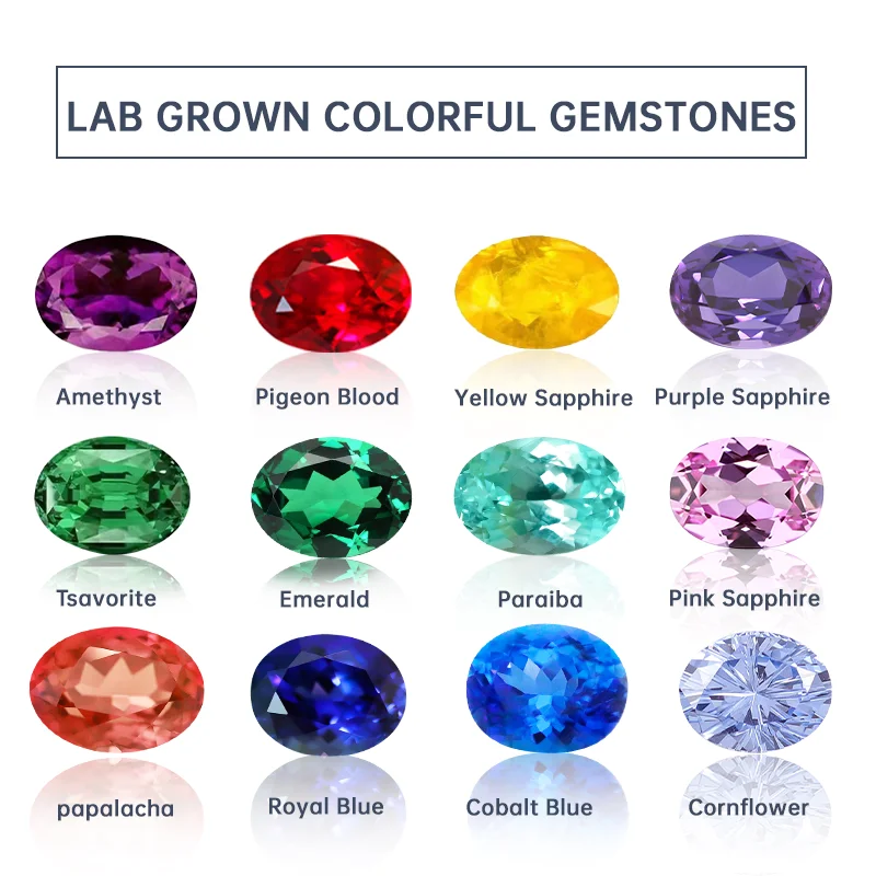 

Various High quality yinzhe Lab grown gems multi color diamond loose synthetic gemstones for Jewelry making