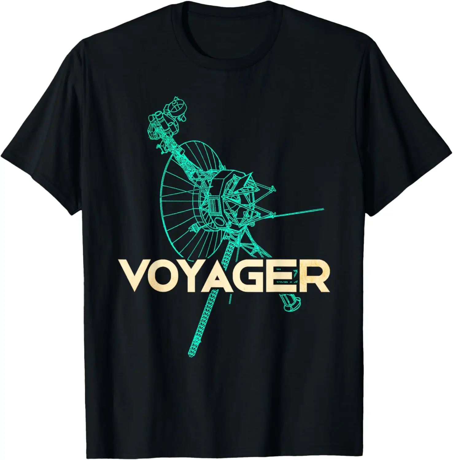 Voyager Space Probe Spacecraft Solar System Astronomy T-Shirt Unisex Summer Streetwear Tops Graphic T Shirts Camisas