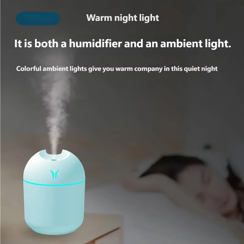 Mini Large Mist Volume USB Air Humidifier Household Small Desktop Intelligent Car New Aromatherapy Machine