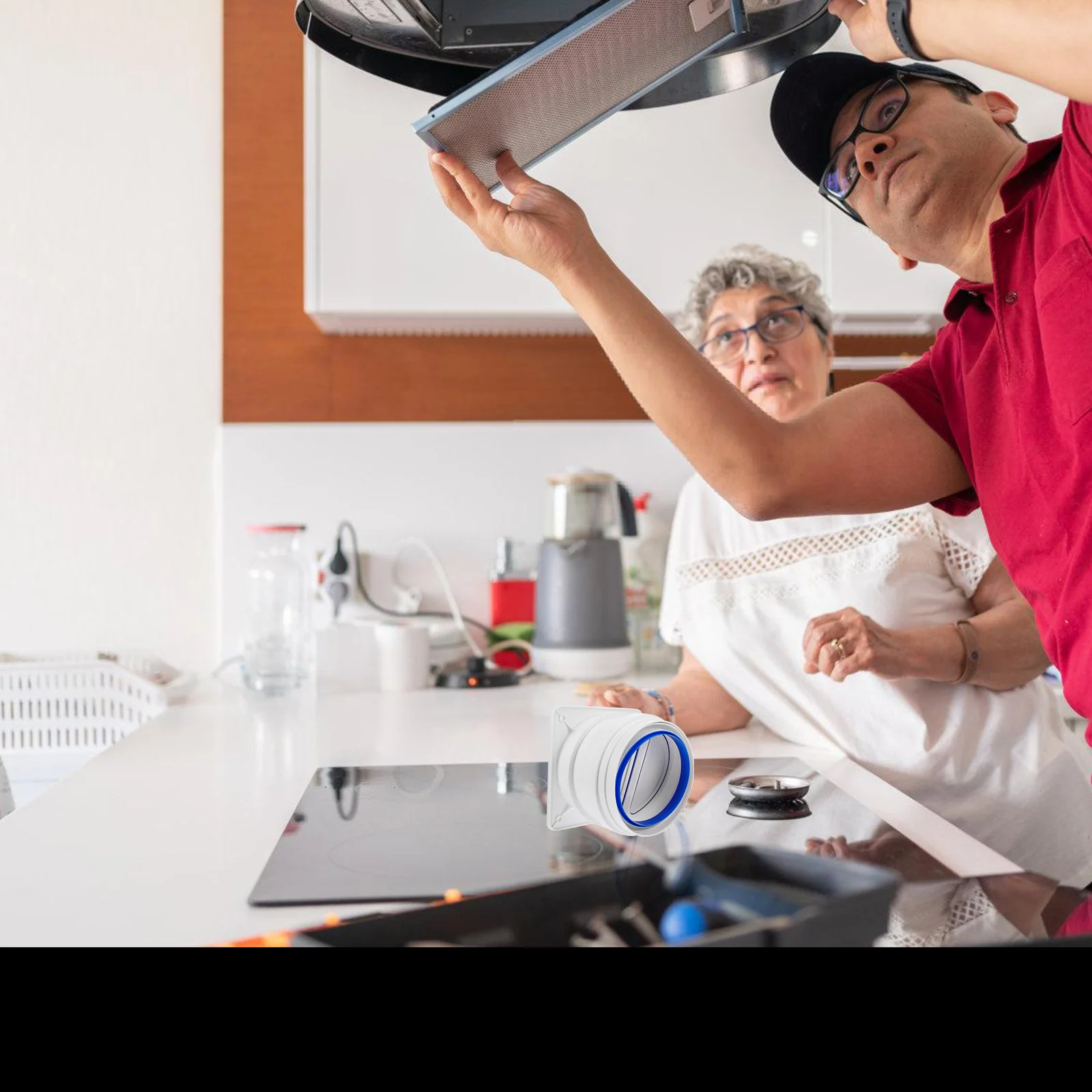 

Range Hood Check Valve Backflow Preventer Shut Off Valve Exhaust Cover Kitchen Wall Vents Large Diameter High Seal