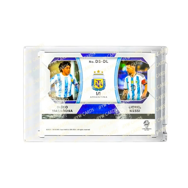 Messi&Maradona Double Signature Star Card1/1Editing Unofficial Homemade  Argentina Ball King diy Collection Card