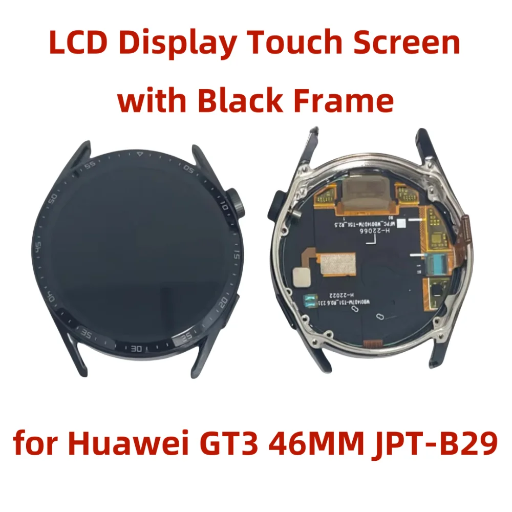 

LCD Display Touch Screen for Huawei Watch GT3 46MM JPT-B29 Digitizer Assembly with Frame Repair Parts