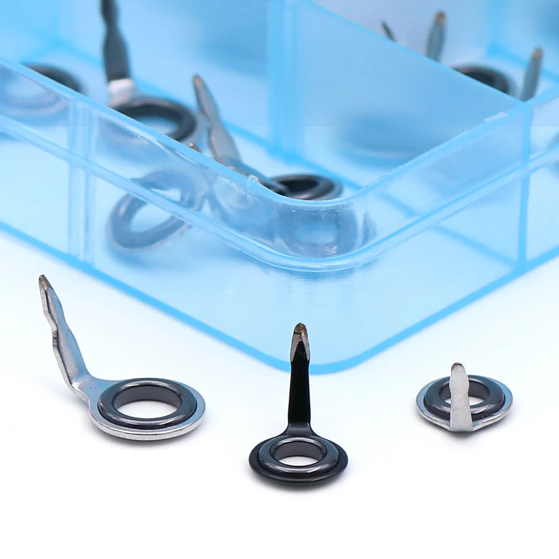 9KM Fishing Rod Guides 5~70Pcs Rod Building Repair Kit 1.5~6.8mm Stainless Steel Freshwater Saltwater Fishing Tool Ceramic Ring