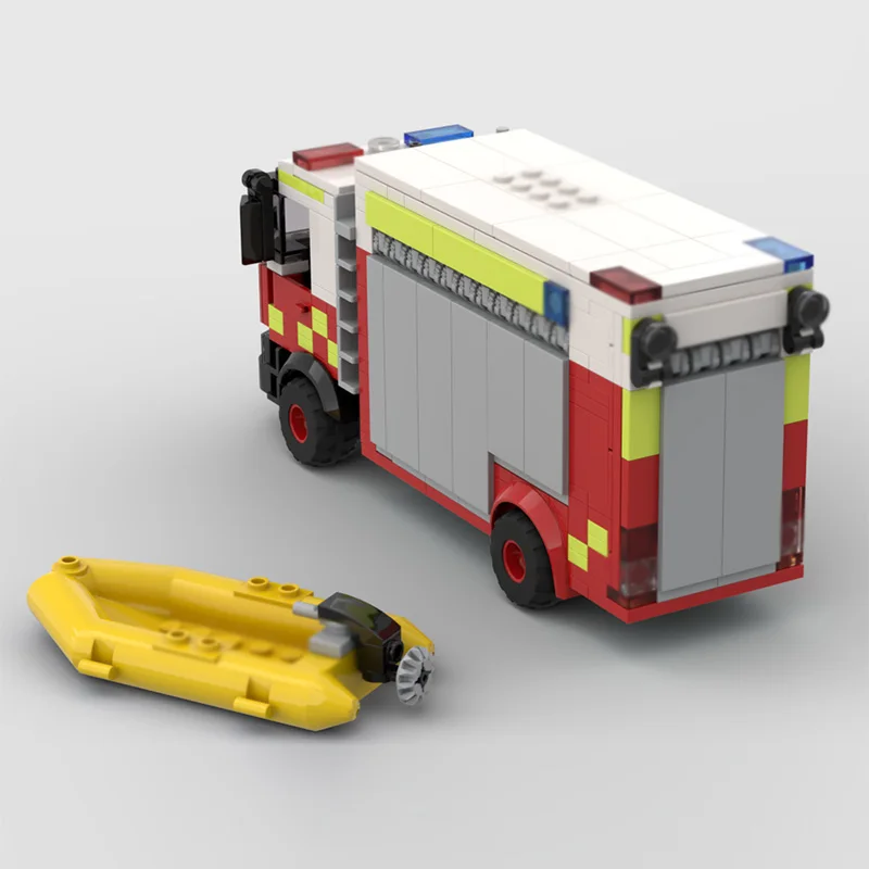 سرعة Hypercar نموذج MOC قوالب بناء الثقيلة الإنقاذ سيارة مطافئ وحدات التكنولوجيا الهدايا عطلة تجميع ألعاب أطفال البدلة