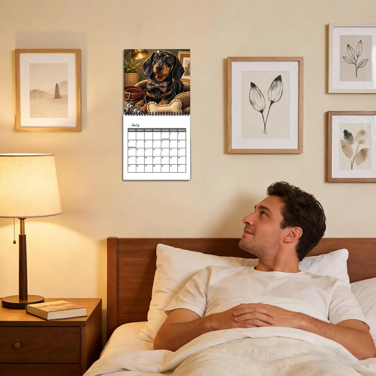 Dachshund 2027 Wall Calendar Thick Paper Animal Wall Planner Monthly Dachshund Planner Calendar For Dog Lovers Home Living Room