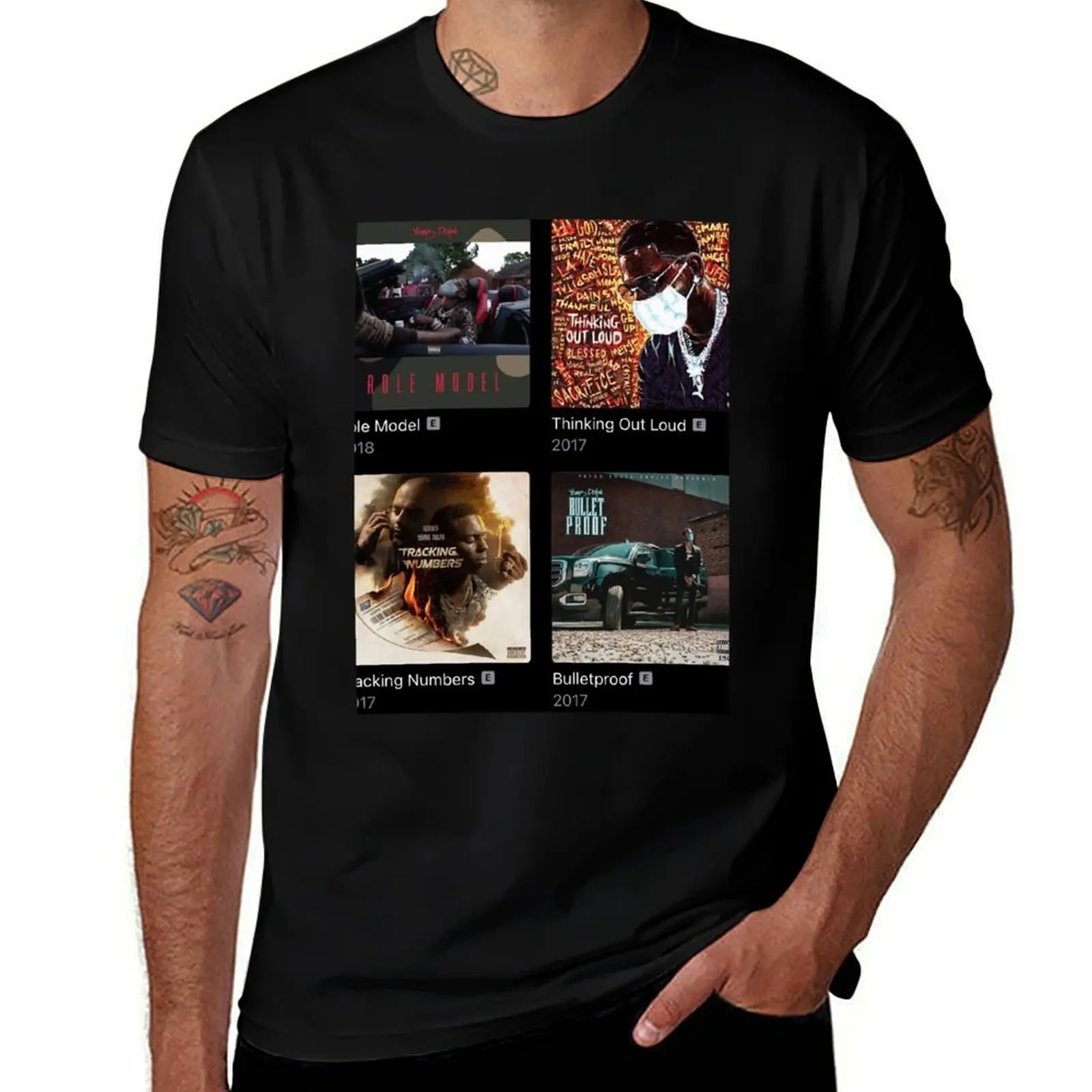 Retro Vintage Young Dolph Love You T-Shirt Basic Lightweight Short Sleeve Tee T-Shirt