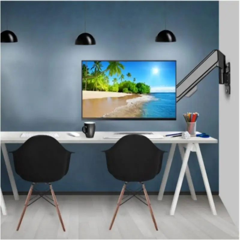 

Wall-mounted Monitor stand for 10-36 inches Screen, Load 12kg adjustable Spring pressure arm, Rotation Tilt Wall Mount Bracket