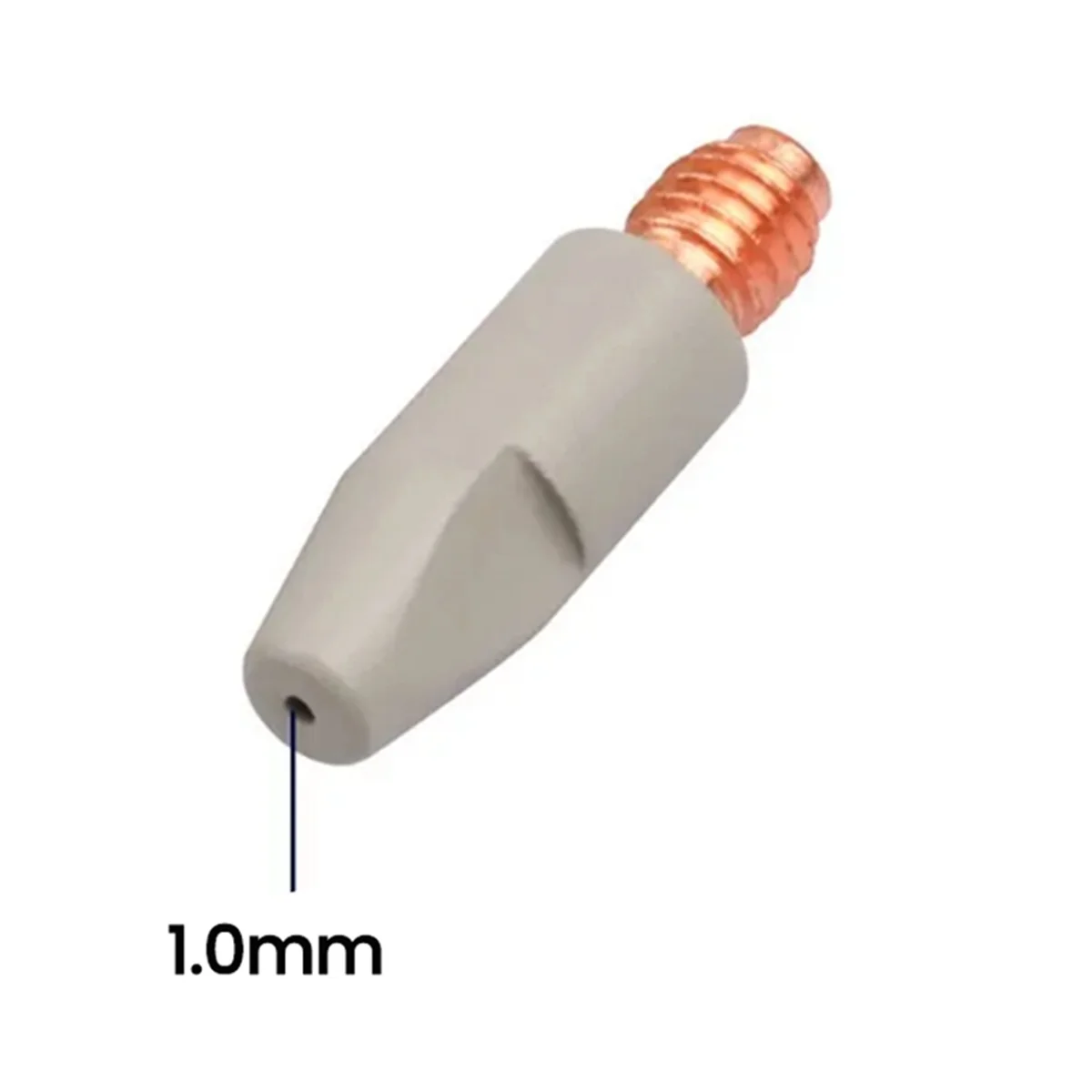 N18r 10 peças 24kd pontas de contato de soldagem revestimento proteger bico de gás m6 ponta 1.0mm tocha de soldagem mig soldagem