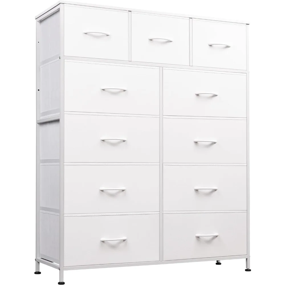 Tall Dresser for Bedroom, Fabric Dresser Storage Tower,Dresser & Chest of Drawers Organizer Unit with 11 Drawers,Storage Cabinet