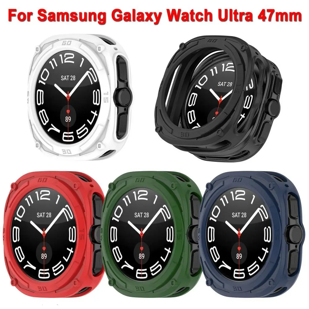 Новый защитный чехол из ТПУ, бампер, рамка, аксессуары для защиты экрана умных часов для Samsung Galaxy Watch Ultra 47 мм