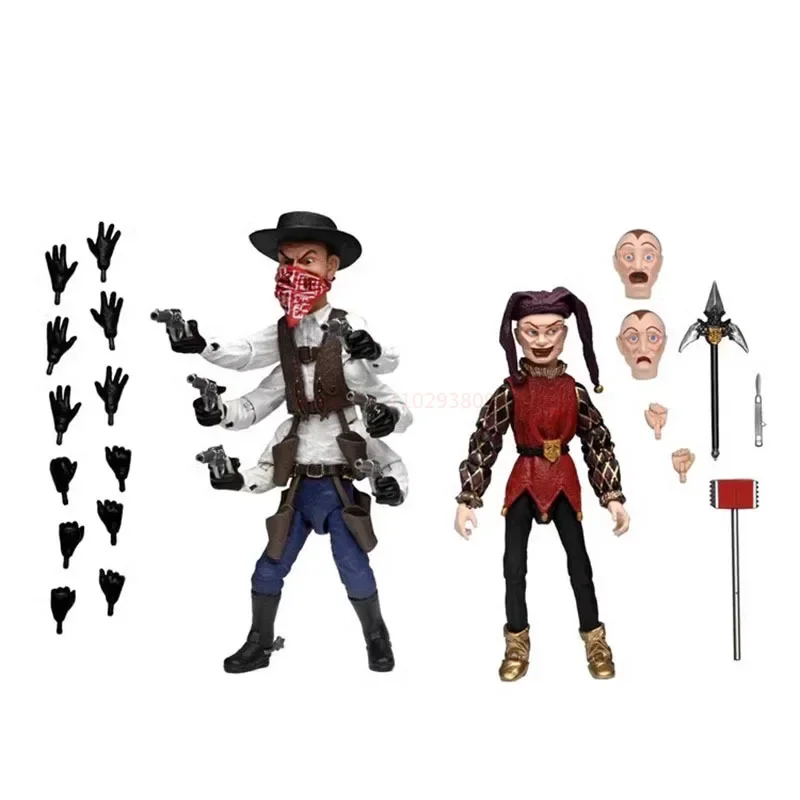 

In Stock Neca Six Shooter And Jester Figure Action Puppet Master Figure Model Toys Joint Movable Doll Christmas Birthday Gifts