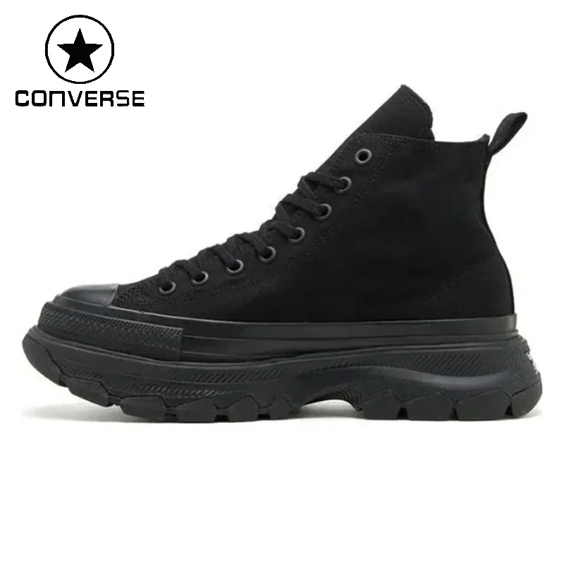 Кроссовки Converse All Star 100 для скейтбординга, унисекс, чистый черный цвет