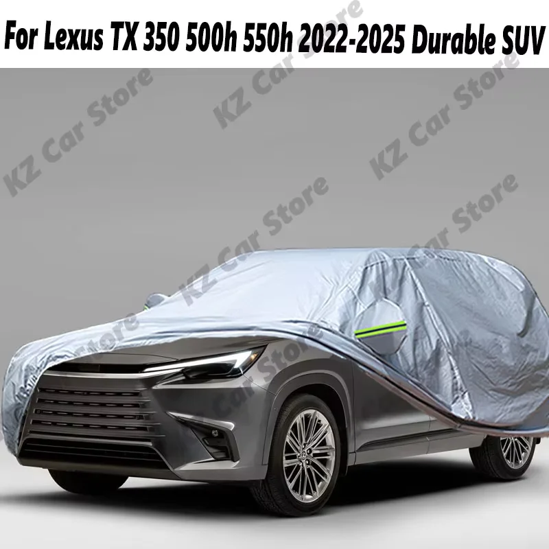 

Black Car Cover For Lexus TX 350 500h 550h 2022-2025 Durable SUV Sun Rain Snow Ice Wind Protect Waterproof Cover