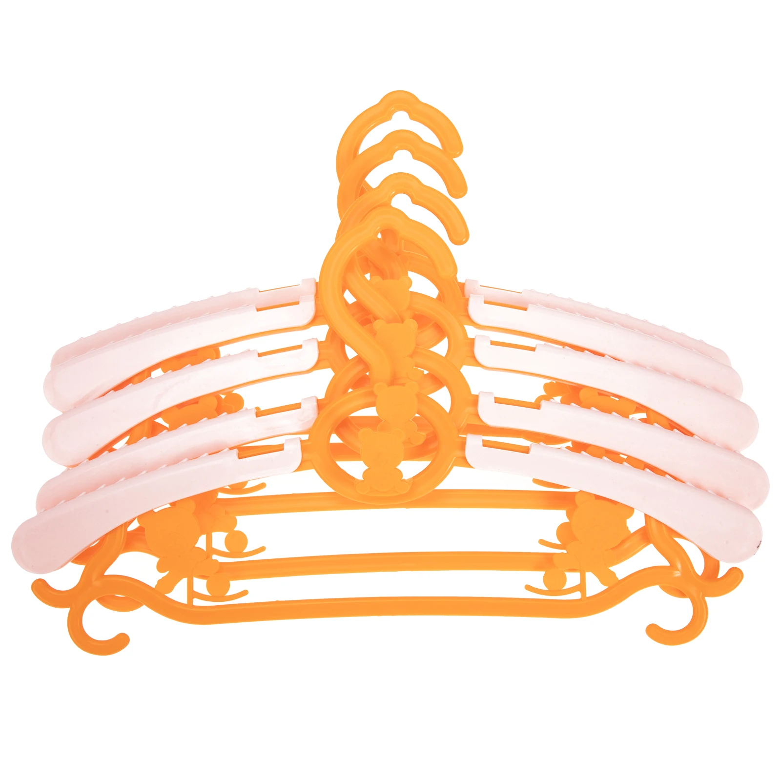 

5Pcs Children Hangers Plastic Foldable Cartoon Coat Rack for Baby Clothes Closet ganizer Kids Wardrobe Storage Toddler