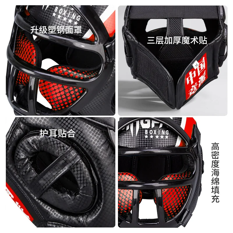 Kids/adults Boxing Head Guard Training Equipment Boxing Taekwondo Protector Helmet Martial Sparring Muay Head Headgear Thai