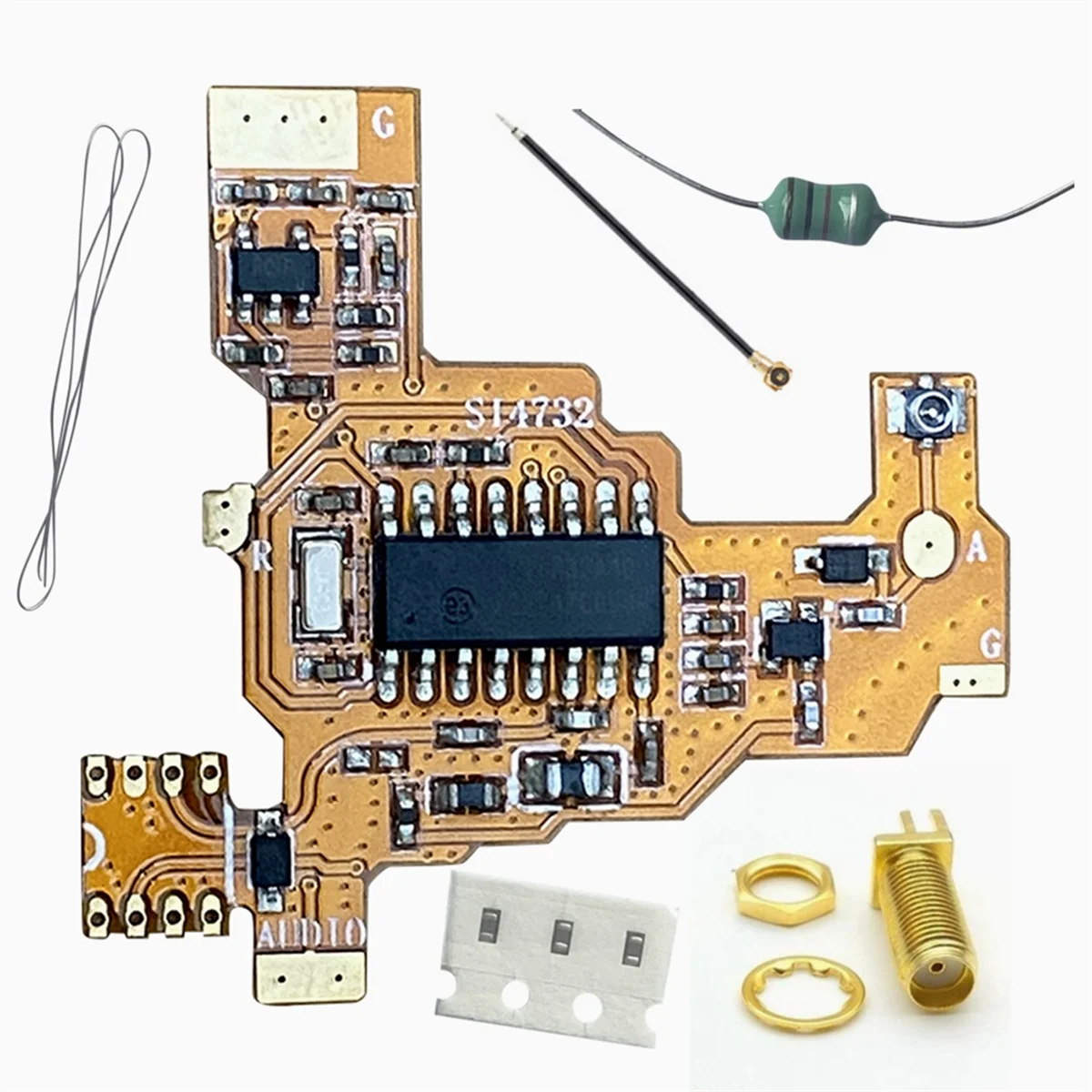 Módulo de modificação de componente de chip e oscilador de cristal SI4732 para versão Uvk5/K6 PLUS FPC para UV-K5 UV-K6