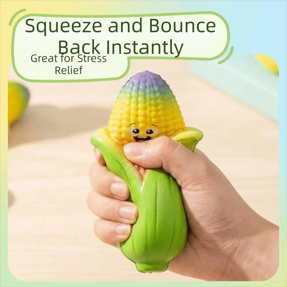Soft Corn Squishy PU Material Slow Rising Corn Fidget Slow Rebound Realistic Corn Shape Corn Reduce Pressure Reduce Anxiety