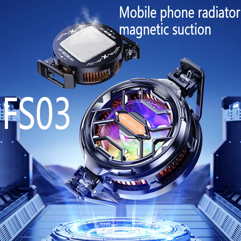 

New FS03 Magnetic Phone Cooler Rotatable Clip Semiconductor High Power Ice Cooling