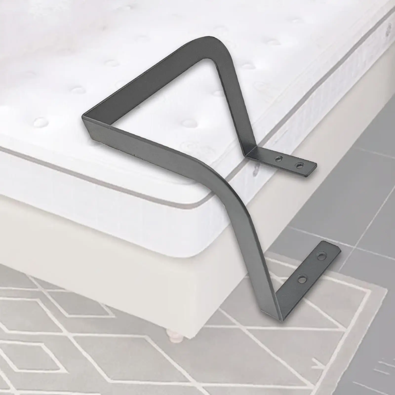 

Bed Frame Mattress Slide Stopper Anti Slip Wide Applicability Sturdy Easy Installation Mattress Gripper for Bottom of Beds Home