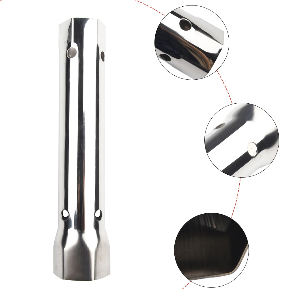 คุณภาพ TAP BACK NUT BOX แรงบิด Ratch Silver Spanner ประแจสแตนเลส Key Tube สําหรับแน่นปิดวาล์ว