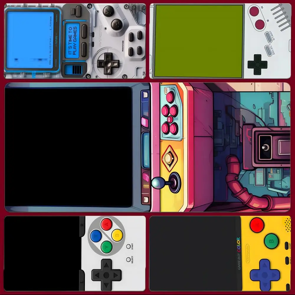 device fun G-Game Console Mouse Pad Large Gaming Mousepad with Stitched Edges Thickened Desk Mat PC