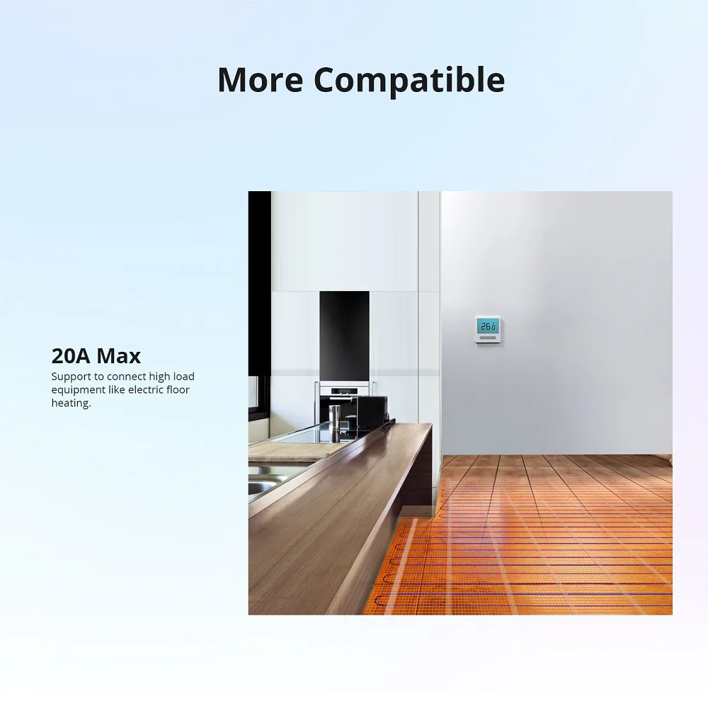 SONOFF TH Origin 16A 20A Wifi Smart Temperature and Humidity Monitoring Switch Smart Thermostat Remote Control Via eWelink Alexa